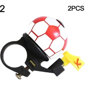 Resim Pengfu Shop Rdyl Stili 1 Adet Bisiklet Zili Yüksek Sesle Mini Dağ Yolu Karikatür Futbol Bisiklet Zili Halkası Mtb Güvenlik Bisiklet Gidon Futbol Zili Halkası (Yurt Dışından) 