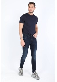 Resim Erkek Jean Pantolon Mavi 