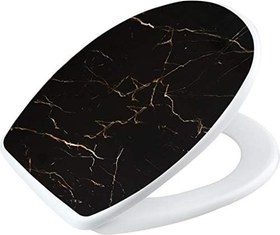 Resim Geseus Home Siyah Granit Desen Klozet Kapağı 