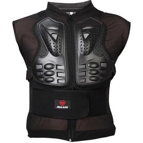 Resim Sones Sulaite GT-032 Motosiklet Yarışı Kolsuz Binicilik Koruyucu Giysi Siyah M 