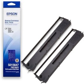 Resim Epson C13S015647 Lx-300 / Lx-350 Ikili Paket Orıjınal Şerit 