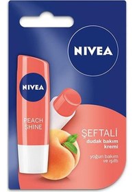 Resim Nivea Shine Şeftali Dudak Bakım Kremi 4.8 G 