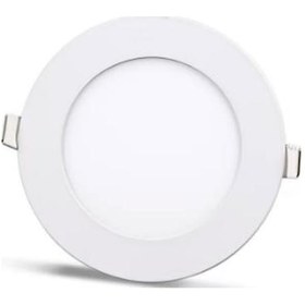 Resim 9 Watt Sıva Altı Yuvarlak Slim Led Panel Gün Işığı 