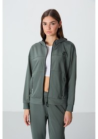 Resim Tommy Life Çağla Kapüşonlu Gizli Cep Detaylı Standart Kalıp Kadın Eşofman Takımı - 95306 Çağla 