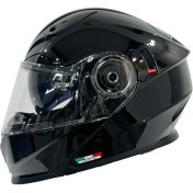 Resim Sway Kask Sway 926 Parlak Siyah Çene Açılır 