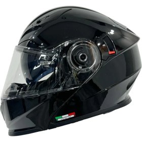 Resim Sway Kask Sway 926 Parlak Siyah Çene Açılır 