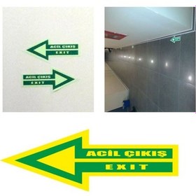 Resim Fosforlu Ok Yer Okları Sol Yönlendirme Okları 