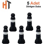 Resim Hayat Trafik 5'li Antik Yol Dubası Seti Siyah 50 cm Siyah 