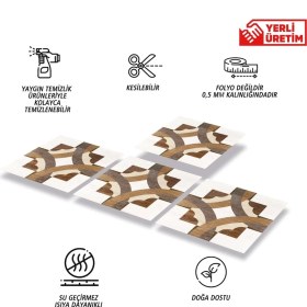 Resim Tink Kendinden Yapışkanlı Ahşap 004 Desenli Pvc Karo 30X30 cm (33 Adet) 3 M2 