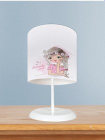 Resim Mekta Home Bebek Ve Çocuk Odası Romantic Girl Desenli Abajur 