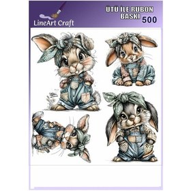 Resim Ütü İle Rub On Transfer Kağıdı - No: 500 30x30 Cm 