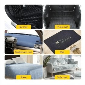 Resim Clintex Kimya Halı Sabitleme Bandı 1.6 cm x 7 cm Çift Taraflı 2 Çift (4 Adet) 