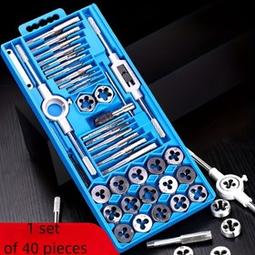 Resim 40 adet Metrik Tap Seti, Alaşımlı Çelik M3-M12, Yüksek Sertlik, Dayanıklı Metal Tap ve Die Aracı Seti, Tornavida ile, Elektrik Gerektirmez, Temel Donanım Araçları, Metal Malzeme, Tek-Parça Paketleme, Ev İyileştirme, Projeler ve Profesyonel Kullanım için, Projeler Temel Araçları | Profesyonel Araç Seti | Dayanıklı Metal Araçlar, Metal İşleme Araçları, Soket Set Ağır Hizmet, Darbe Soket Seti, Darbe Sürücü, Metrik Tap ve Die Seti, Konu Tap Desteği, Vida Seti/Kiti, Tap ve Die Seti, Araç ve 