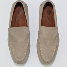 Resim Bueno Shoes Bej Süet Erkek Loafer 05ms102 