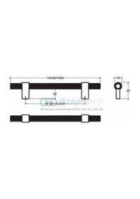 Resim Torna Model 8774 Mat Siyah 192 Mm 