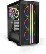 Resim be quiet! Pure Base 500 FX Siyah, Orta Kule ATX kasa, ARGB, 4 önceden kurulmuş Light Wings PWM vantilatör, kırılmaz cam pencere 