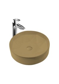 Resim Paluci Diamond Matt Ocher Yellow Çanak Lavabo 