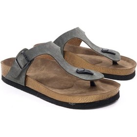 Resim Kadın Lemm Haki Parmak Arası Ortopeik Terlik 001 