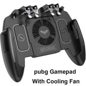 Resim M10 Pubg Mobil Kontrol Gamepad Soğutucu ile Soğutma Fanı Ios Android Samsung Galaxy L2 R2 Operasyon Joystick Soğutucu | Gamepads (Yurt Dışından) 