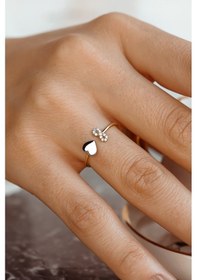 Resim Sonsuzluk Ve Kalp Detaylı Şık Yüzük 