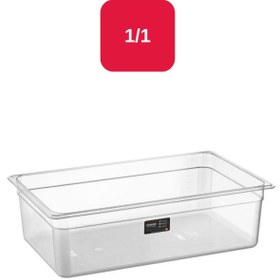 Resim Bora Plastik Pc Gastronom 1/1 Küvet Şeffaf - 150 Mm - Bo164 