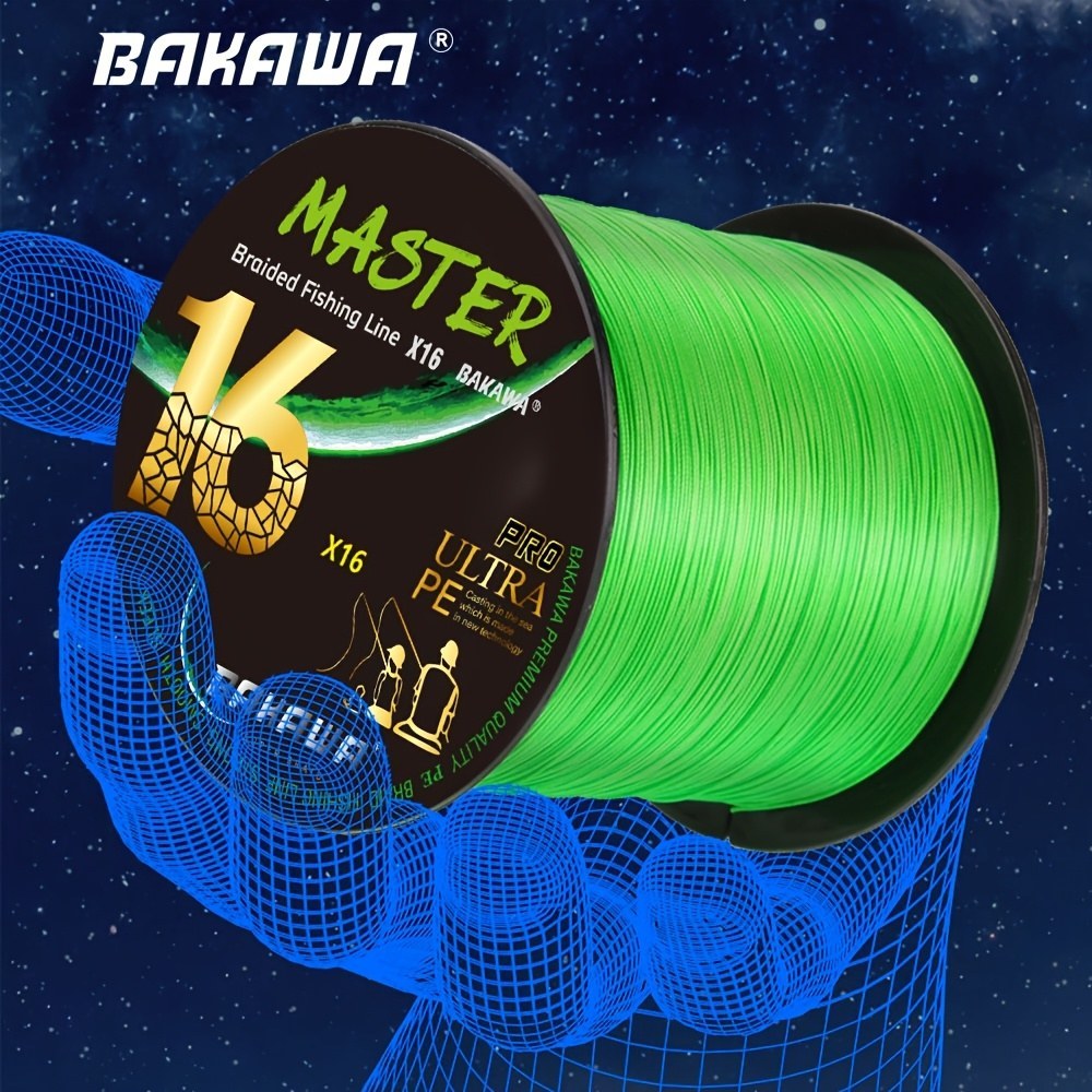 BAKAWA X16 Dokuma PE Olta İpi 500m/546 Boyutu Japonya Süper Güçlü
