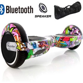 Resim CityMate Smart Balance Elektrikli Kaykay Hoverboard Çanta Hediyeli Bluetooth Hoparlörlü Desenli 