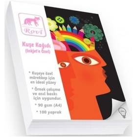 Resim Epson-Hp-Canon Inkjet Uyumlu 100 Adet Parlak Kuşe Kağıt 120 Gram 