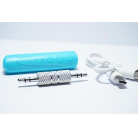 Resim Profisher Araç Kiti Kablosuz AUX Ses Alıcısı Bluetooth 4.2 i8 Ses Adaptörü 3.5 Jack Mavi 