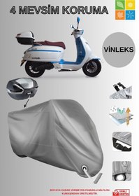 Resim AutoEN FALCON MARTINI 50 VİNLEKS KİLİT UYUMLU MOTOR BRANDASI ARKA ÇANTA UYUMLU LÜKS KALİTE-GRİ 