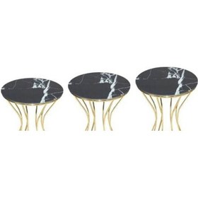 Resim Brc Kum Saati Zigon Siyah Mermer Desen Metal Transmisyon Çelik Go (411812821) 