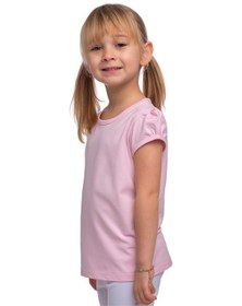 Resim Lovetti Pembe Kız Çocuk Kısa Kollu Basıc Tişört Pembe 