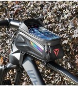 Resim Pazly Wheel Up 7 Su Geçirmez Dokunmatik Ekran Kadro Üstü Bisiklet Çantası - Renkli, Güvenli Yolculuklar İçin Çok Renkli 