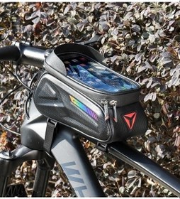 Resim Pazly Wheel Up 7 Su Geçirmez Dokunmatik Ekran Kadro Üstü Bisiklet Çantası - Renkli, Güvenli Yolculuklar İçin Çok Renkli 