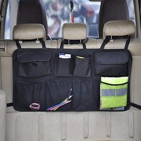 Resim Araba Koltuk Arkası Organizer Araç Oto Bagaj Içi Bod Düzenleyici 8 Cepli 