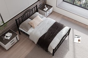 Resim Argimo Belinay Ferforje Metal Çift Kişilik Karyola - 140x190 / Beyaz 