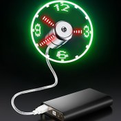 Resim Taşınabilir USB LED Saatli Fan Zaman Göstergesi ve Soğutma Fonksiyonu ile - Masaüstü ve Dizüstü Bilgisayar için Kompakt Metal Tasarım, Yeşil & Kırmızı LED Ekran, Ultra-Sessiz Çalışma, 4-5 Saatlik Zamanlayıcı, Pil Gerektirmez, Masaüstü Soğutucu Fan | Şık Metalik Bitiş | Metal Masa Ventilyatörü, Taşınabilir Fan 