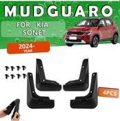 Resim Topnotch 4pcs For Sonet 2024 Kia Sonet Çamurlukları Dayanıklı Pp Malzeme Ön Arka Tekerlek Koruma 