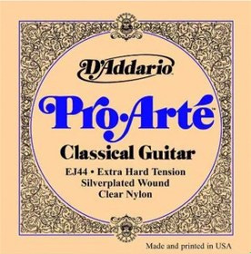 Resim D'addario Extra Hard Ej44 Klasik Gitar Teli 