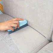 Resim Ev Evcil Hayvan Tüyü Temizleme Fırçası, Yumuşak Kauçuk Kıllar, Ergonomik Plastik Sap, Yatak Odası ve Oturma Odası Ev Tüy Temizliği İçin İdeal, Elektrik Gerektirmez, Giysiler, Halı, Mobilya, Evcil Hayvan Bakımı İçin 