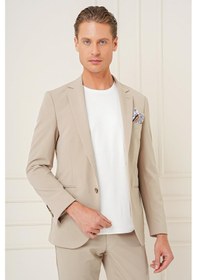 Resim Efor C 680 Slim Fit Bej Spor Ceket Bej 
