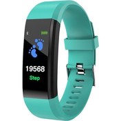 Resim Sones Id115 Artı Akıllı Bilezik Spor Nabız Kan Basıncı Pedometre Sağlık Koşu Spor iOS Uyumlu Android Smartwatch 