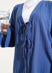 Resim VOLT CLOTHİNG Kadın Önü Bağlamalı Kimono İkili Takım 