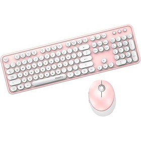 Resim Maiyame Mofii Tatlı Pembe 2.4g Kablosuz Klavye Mouse Seti - Dairesel Askılı Tuşlar, Pc Ve Dizüstü Bil Diğer 
