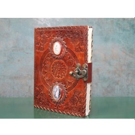 Resim Taşlı Deri Defter Model 2 