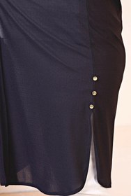 Resim Uzun Buyuk Beden Yelek Kadin Hermevsim - vizon / 4XL 