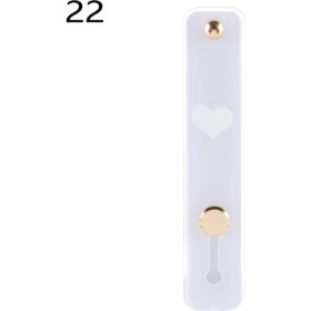 Resim GongtuShop No.22 Tarzı 1 Adet Evrensel Silikon Telefon Tutucu Parmak Yüzük Bileklik Kayışı Itme Çekme Kavrama Streç Standı Kalp Şeker Renk El Bandı Braketi (Yurt Dışından) 