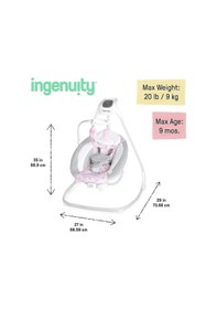 Resim Ingenuity Simple Comfort Cassidy Dönenceli Salıncak Ve Ev Tipi Ana Kucağı 
