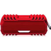 Resim New Rixing NR-5015 Dokulu Tasarım Taşınabilir Bluetooth Hoparlör - Kırmızı (Yurt Dışından) 
