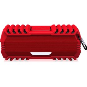 Resim New Rixing NR-5015 Dokulu Tasarım Taşınabilir Bluetooth Hoparlör - Kırmızı (Yurt Dışından) 